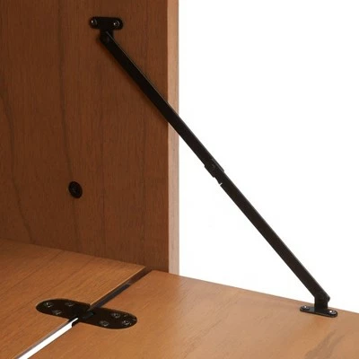 71.96" Lavina 3 Shelves and 1 Door Etagere Natural/Charcoal - Safavieh 13 71.96" Lavina 3 Shelves and 1 Door Etagere Natural/Charcoal - Safavieh - Image 11