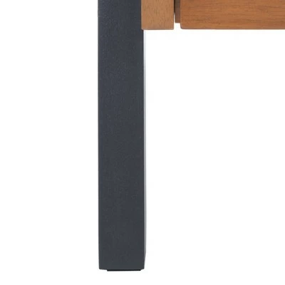 71.96" Lavina 3 Shelves and 1 Door Etagere Natural/Charcoal - Safavieh 14 71.96" Lavina 3 Shelves and 1 Door Etagere Natural/Charcoal - Safavieh - Image 12