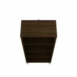 Rockefeller 4 Shelf Bookcase - Manhattan Comfort Black -Bookshelves Sales Shop unnamed file 3819