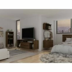 Rockefeller 4 Shelf Bookcase - Manhattan Comfort Black -Bookshelves Sales Shop unnamed file 3822