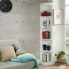 Hawley Contemporary Corner Shelf Display White - HOMES: Inside + Out