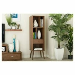 Ellingham Mid-century Retro Modern Sideboard Storage Cabinet Bookcase Organizer - Walnut - Baxton Studio 7 Ellingham Mid-century Retro Modern Sideboard Storage Cabinet Bookcase Organizer - Walnut - Baxton Studio -Bookshelves Sales Shop unnamed file 3832