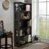 72" Kehoe Transitional Bookcase Dark Gray/Black - HOMES: Inside + Out -Bookshelves Sales Shop unnamed file 3848