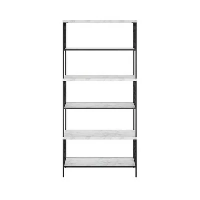 Ella 5 Shelf Bookcase - CosmoLiving by Cosmopolitan Black/white 5 Ella 5 Shelf Bookcase - CosmoLiving by Cosmopolitan Black/white - Image 3