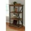 43.8" Archer Ridge Four Tier Bookshelf Brown/Black - Stylecraft -Bookshelves Sales Shop unnamed file 3885