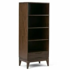 Pearson Bookcase with Storage - Wyndenhall Walnut Brown -Bookshelves Sales Shop unnamed file 3895