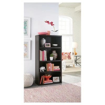 58.52" 4 Shelf Bookshelf Black/Walnut - ClosetMaid 3 58.52" 4 Shelf Bookshelf Black/Walnut - ClosetMaid