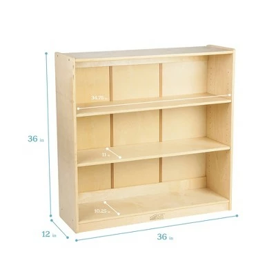ECR4Kids Classic Birch Bookcase 3 ECR4Kids Classic Birch Bookcase