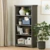 58.12" Gascony 4 Shelf Bookcase - South Shore Gray Maple