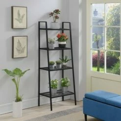 4 Tier Metal Plant Stand - Breighton Home White