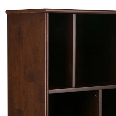 Tierney Solid Hardwood Mid Century Bookcase and Storage Unit - WyndenHall Teak 5 Tierney Solid Hardwood Mid Century Bookcase and Storage Unit - WyndenHall Teak - Image 3