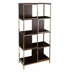 71.75" Sionwark Modern Etagere Brown/Champagne - Aiden Lane -Bookshelves Sales Shop unnamed file 4014