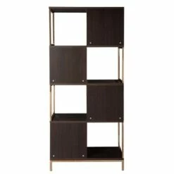71.75" Sionwark Modern Etagere Brown/Champagne - Aiden Lane -Bookshelves Sales Shop unnamed file 4016