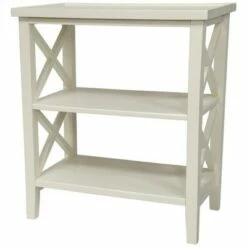 Oriental Furniture 26.5" Architectural Book Case Table White -Bookshelves Sales Shop unnamed file 4021