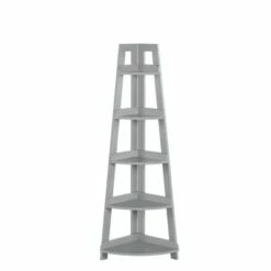 Kids' 5 Tier Corner Ladder Shelf - RiverRidge Home Gray -Bookshelves Sales Shop unnamed file 4028