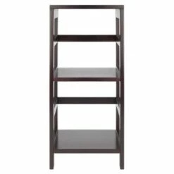 29.21" 2 Tier Leo Shelf Storage or Bookshelf Narrow Espresso Finish - Winsome