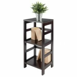 29.21" 2 Tier Leo Shelf Storage or Bookshelf Narrow Espresso Finish - Winsome -Bookshelves Sales Shop unnamed file 4049