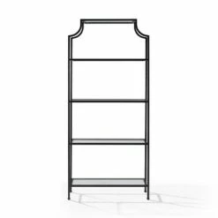 80" Aimee Glass Etagere Oil Rubbed Bronze - Crosley