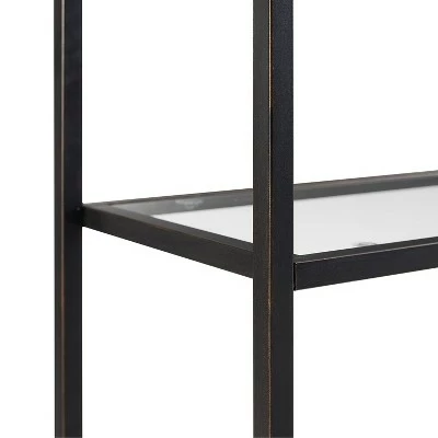 80" Aimee Glass Etagere Oil Rubbed Bronze - Crosley 6 80" Aimee Glass Etagere Oil Rubbed Bronze - Crosley - Image 4