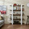 62.4" Talia 5 Shelf Bookcase Walnut/White - miBasics -Bookshelves Sales Shop unnamed file 4103