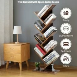 Costway Tree Bookshelf 8-Tier Bookcase Free Standing Book Rack Display Stand -Bookshelves Sales Shop unnamed file 414