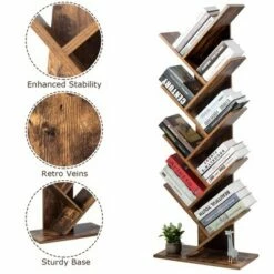 Costway Tree Bookshelf 8-Tier Bookcase Free Standing Book Rack Display Stand -Bookshelves Sales Shop unnamed file 417