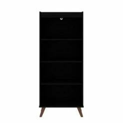 Hampton 4 Shelf Bookcase - Manhattan Comfort Black -Bookshelves Sales Shop unnamed file 4172