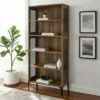 68" Grevaldi Industrial Mesh Side Bookshelf - Saracina Home Rustic Oak -Bookshelves Sales Shop unnamed file 4176