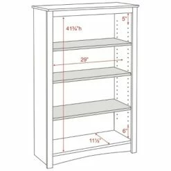 4 Shelf Bookcase Espresso - Prepac -Bookshelves Sales Shop unnamed file 4234