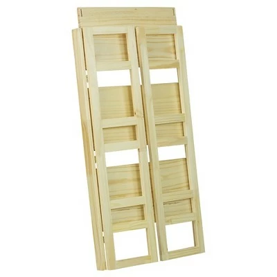 Flora Home 37" Folding Student Bookcase Espresso 5 Flora Home 37" Folding Student Bookcase Espresso - Image 3