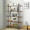 Costway 5-Tier Bookshelf Industrial Bookcase Open Storage Shelf Display Rack -Bookshelves Sales Shop unnamed file 425