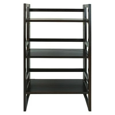 Flora Home 37" Folding Student Bookcase Espresso 9 Flora Home 37" Folding Student Bookcase Espresso - Image 7