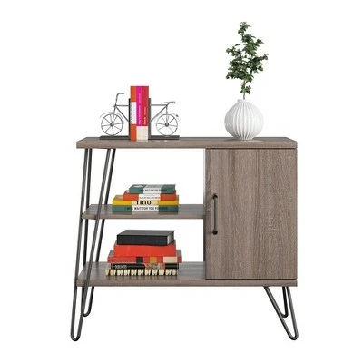 Panama 3 Shelf Bookcase - Room & Joy Distressed Gray Oak 5 Panama 3 Shelf Bookcase - Room & Joy Distressed Gray Oak - Image 3