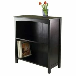 30" x 25.98" Terrace 3 Tier Bookshelf Espresso Brown - Winsome