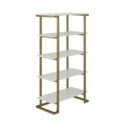 55.51" Camila 5 Shelf Bookcase White - CosmoLiving by Cosmopolitan -Bookshelves Sales Shop unnamed file 4319