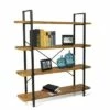 54.72" Urban 4 Tier Shelf Woodgrain Black - Atlantic -Bookshelves Sales Shop unnamed file 4325