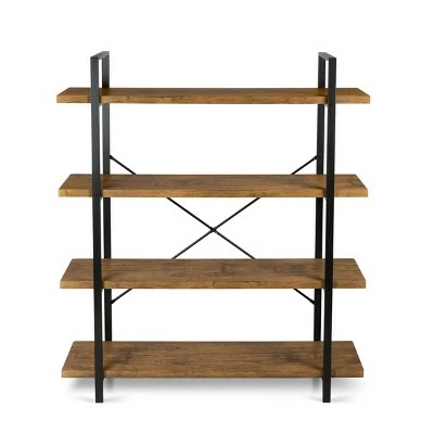 54.72" Urban 4 Tier Shelf Woodgrain Black - Atlantic 5 54.72" Urban 4 Tier Shelf Woodgrain Black - Atlantic - Image 3