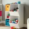 RiverRidge Home Kids' 3 Cubby with 2 Veggie Bin Floor Cabinet White - RiverRidge -Bookshelves Sales Shop unnamed file 434