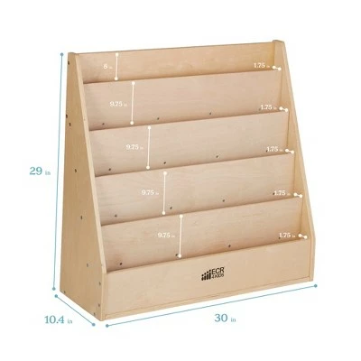 ECR4Kids Birch Streamline Book Display Stand, Kids Wooden Book Rack, Forward Facing Bookshelf 3 ECR4Kids Birch Streamline Book Display Stand, Kids Wooden Book Rack, Forward Facing Bookshelf