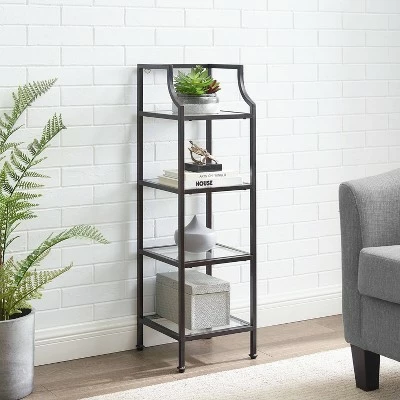 Aimee Short Etagere - Crosley Gold 7 Aimee Short Etagere - Crosley Gold - Image 5