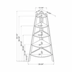 63.25" Lynch 5 Shelf Corner Bookcase - HOMES: Inside + Out White -Bookshelves Sales Shop unnamed file 4423