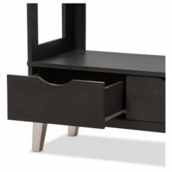 62.4" 2 Drawers Kalien Modern and Contemporary Bookshelf with Display Shelves Espresso Brown - Baxton Studio 8 62.4" 2 Drawers Kalien Modern and Contemporary Bookshelf with Display Shelves Espresso Brown - Baxton Studio -Bookshelves Sales Shop unnamed file 4431