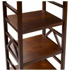 Titian 4 Shelf Bookcase - Linon Brown -Bookshelves Sales Shop unnamed file 4436