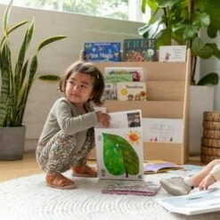 ECR4Kids Birch Hardwood Single-Sided Bookcase Display Stand for Kids, 5 Shelves, Natural Finish -Bookshelves Sales Shop unnamed file 4450