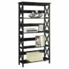 60" Oxford 5 Tier Bookcase Black - Breighton Home 1 60" Oxford 5 Tier Bookcase Black - Breighton Home -Bookshelves Sales Shop unnamed file 4476