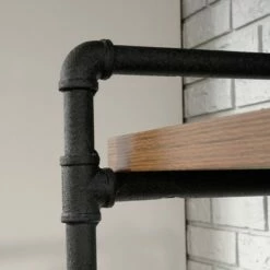 76" Tall Iron City Bookshelf Checked Oak - Sauder -Bookshelves Sales Shop unnamed file 4544