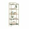 63" Coral Cape Bookcase with Metal and Glass Satin Gold - Sauder -Bookshelves Sales Shop unnamed file 4546