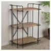 Yorktown 40.5" 3-Shelf Industrial Bookcase Brown - Christopher Knight Home