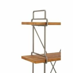 67" Metal and Wood 4 Tier Shelf Dark Brown - Olivia & May 10 67" Metal and Wood 4 Tier Shelf Dark Brown - Olivia & May -Bookshelves Sales Shop unnamed file 4569