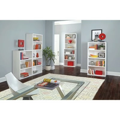 82.3" 6 Shelf Hutch Bookshelf White - ClosetMaid 4 82.3" 6 Shelf Hutch Bookshelf White - ClosetMaid - Image 2